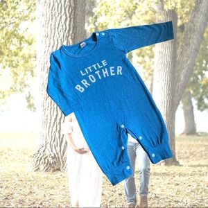 ‘baby brother’ infant 3-6M blue NW